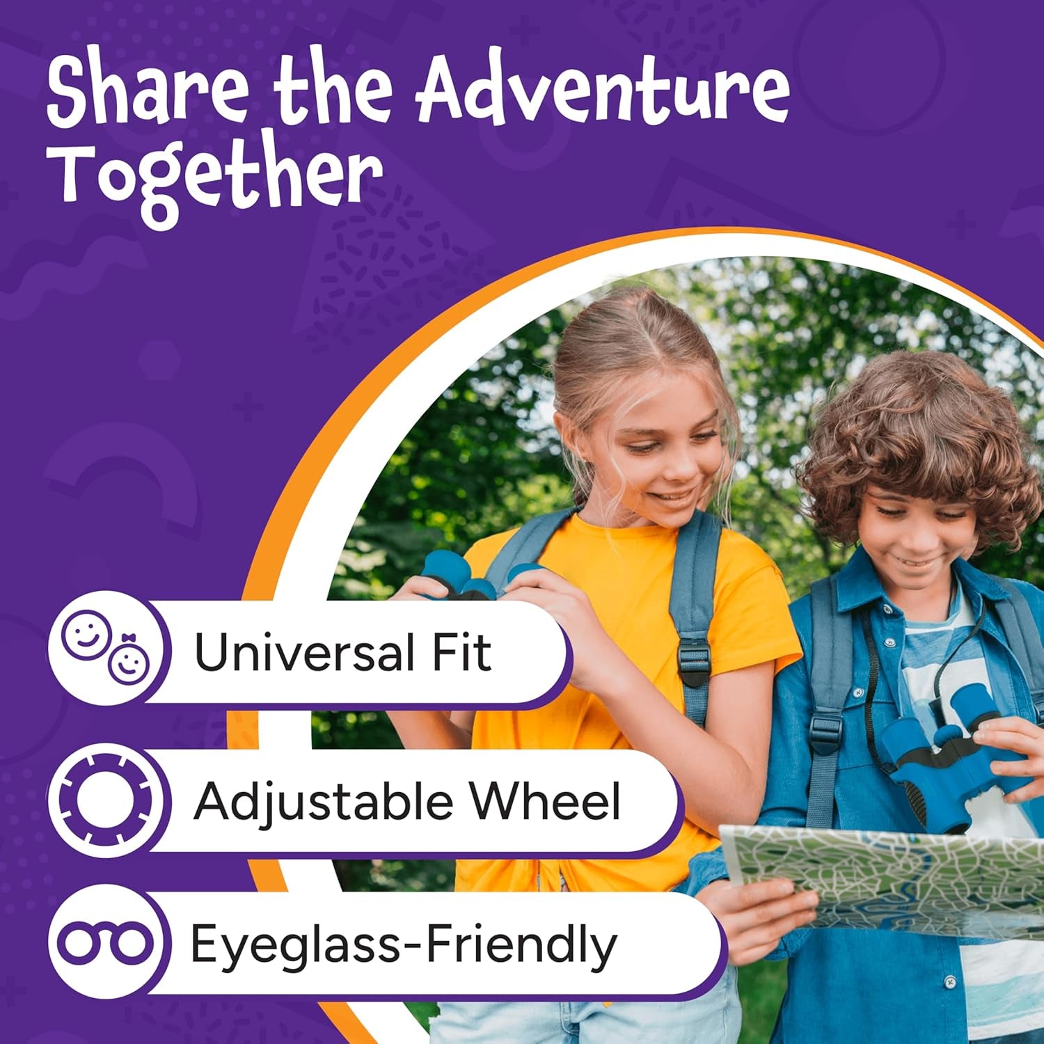 Binoculars for Kids - Small, Compact, Shock-Resistant Toy Binoculars - Learning & Nature Exploration Toys for 4+ Year Old Girls and Boys - Think Peak Toys Kids Binoculars, Blue