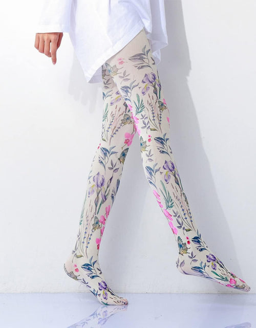 Load image into Gallery viewer, Women Tights, Opaque High Waist Pantyhose, Vintage Control Top Stockings
