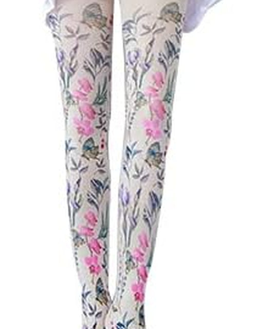 Load image into Gallery viewer, Women Tights, Opaque High Waist Pantyhose, Vintage Control Top Stockings
