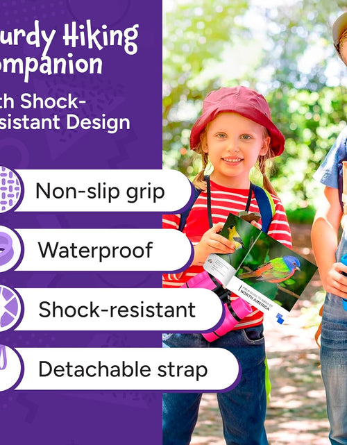 Load image into Gallery viewer, Binoculars for Kids - Small, Compact, Shock-Resistant Toy Binoculars - Learning &amp; Nature Exploration Toys for 4+ Year Old Girls and Boys - Think Peak Toys Kids Binoculars, Blue
