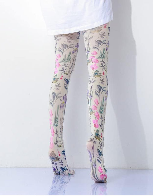 Load image into Gallery viewer, Women Tights, Opaque High Waist Pantyhose, Vintage Control Top Stockings
