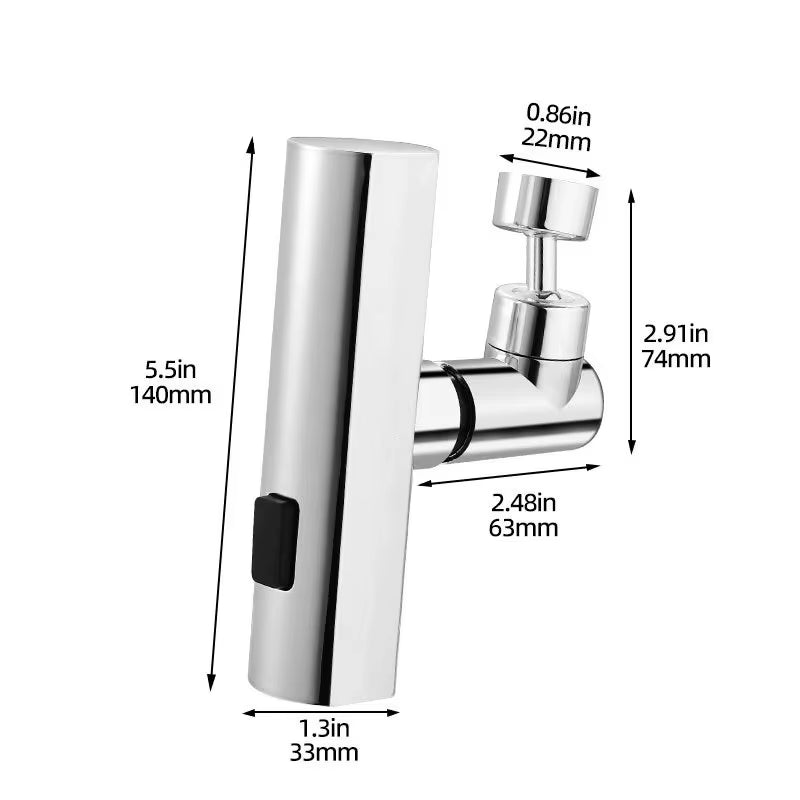Waterfall Swivel Faucet Nozzle – 3 Modes of Pure Convenience