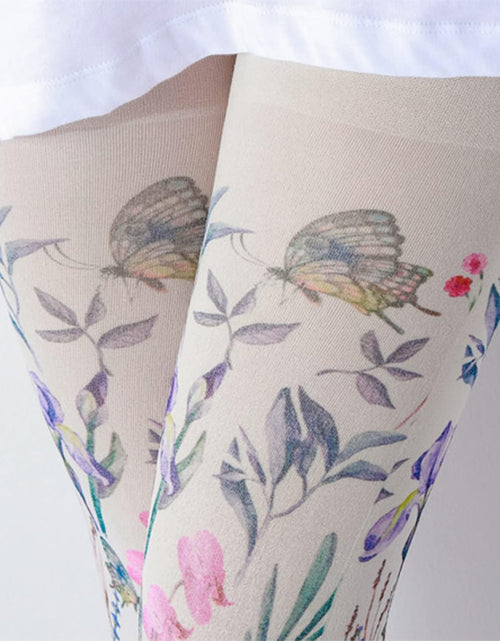 Load image into Gallery viewer, Women Tights, Opaque High Waist Pantyhose, Vintage Control Top Stockings
