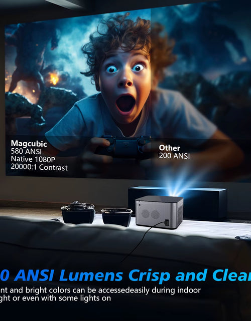 Load image into Gallery viewer, Android 11 4K Smart Projector 580ANSI 1920*1080P Full HD Wifi6 BT5.0 Allwinner H713 Voice Control Home Cinema Theater
