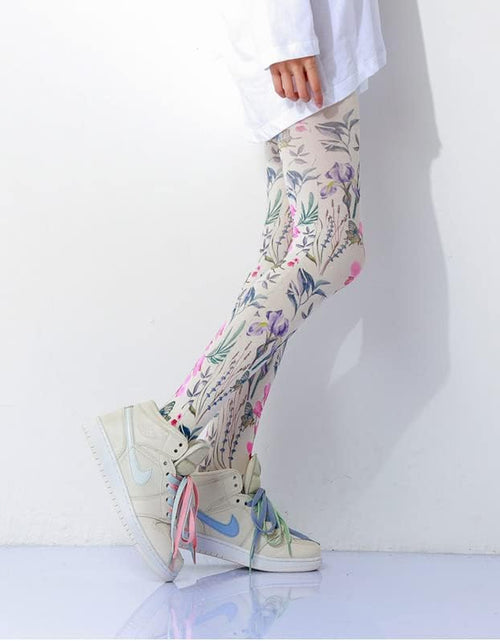 Load image into Gallery viewer, Women Tights, Opaque High Waist Pantyhose, Vintage Control Top Stockings
